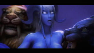 Warcraft: дреней-сучку жёстко отодрали толпой