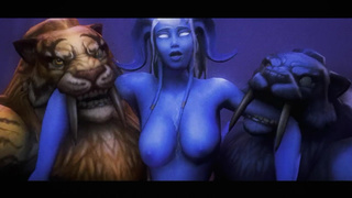 Warcraft: дреней-сучку жёстко отодрали толпой