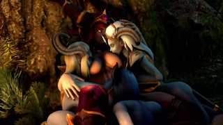World Of Warcraft - Секси Алекстраза, дреней и Лилли - часть 3